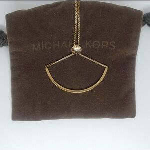 Michael Kors Gold-Tone Pendant Necklace